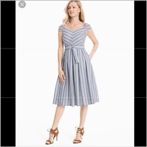 WHBM Cold Shoulder Striped Sundress. Size 4